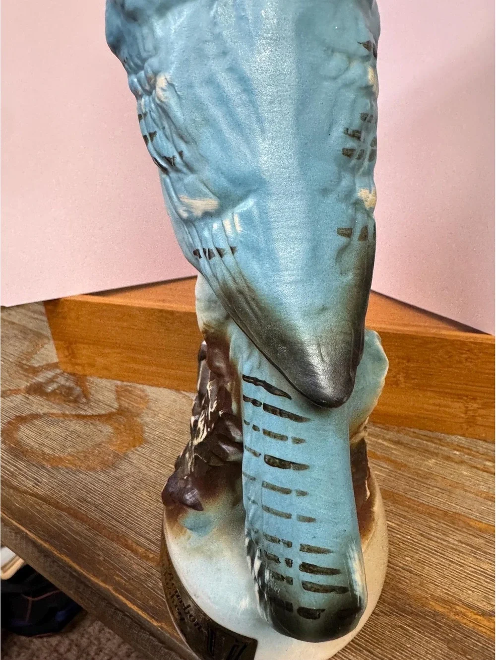 1969 Porcelain Jim Beam Blue Jay Collectors Decanter